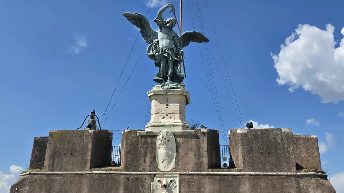 Statue of Michael the Archangel, Castel Sant’Angelo, Rome, Italy