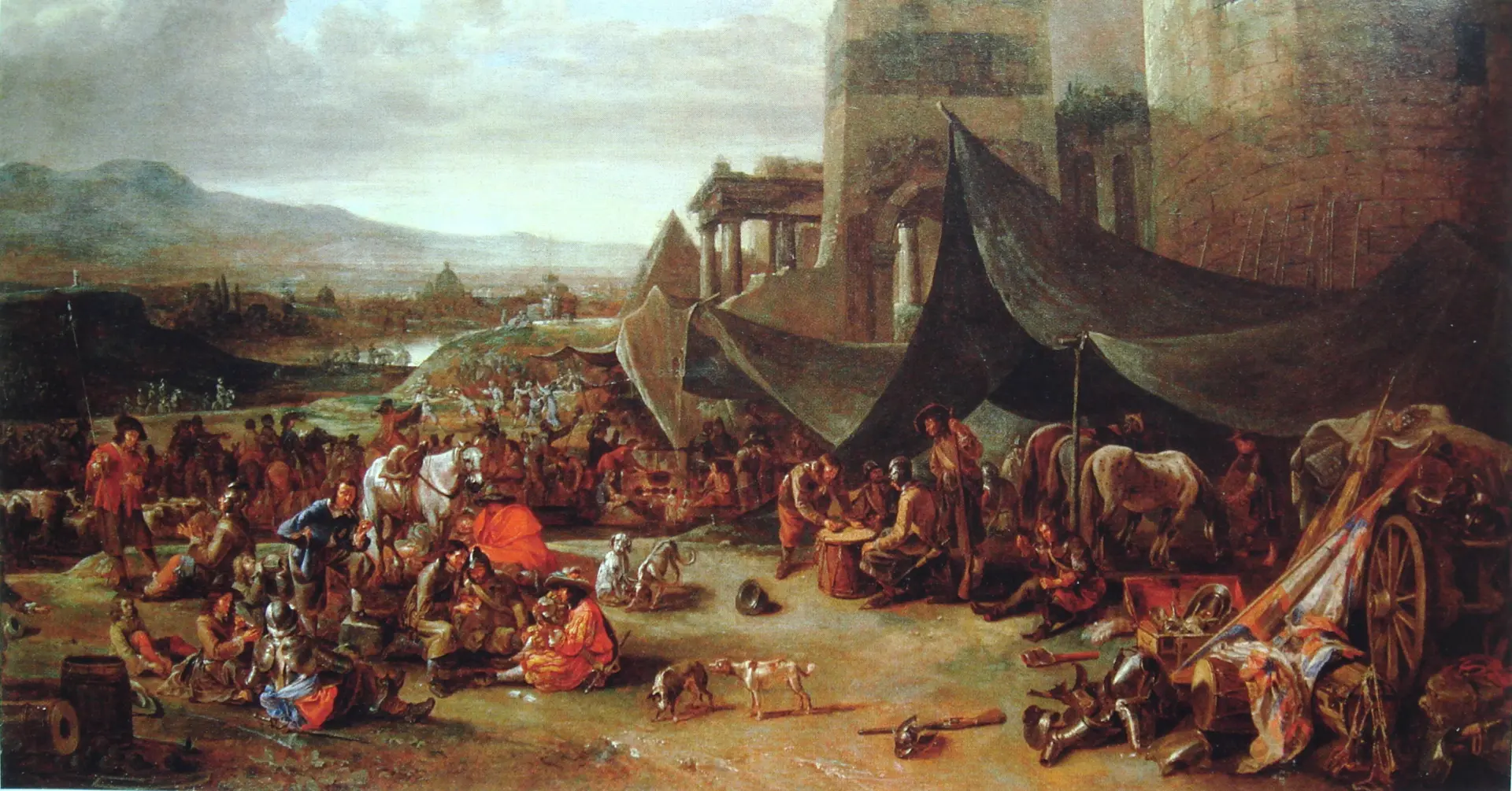 Sack of Rome of 1527 by Johannes Lingelback