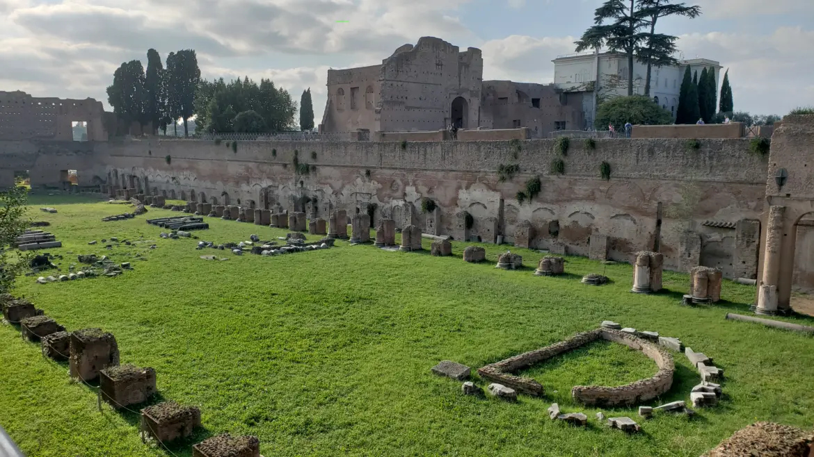 Domus Flavia and Domus Augustana (part of the Palace of Domitian), Palatine Hill, Rome, Italy