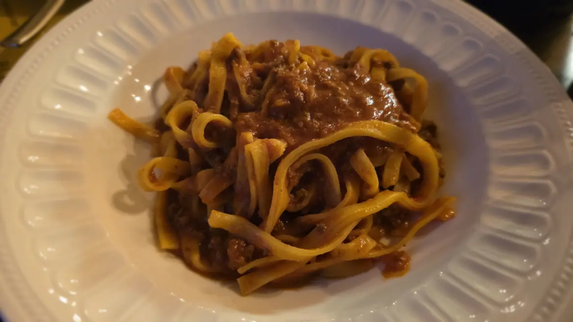 Fettuccine Bolognese, Antica Enoteca Ristorante – Wine Bar, Rome, Italy