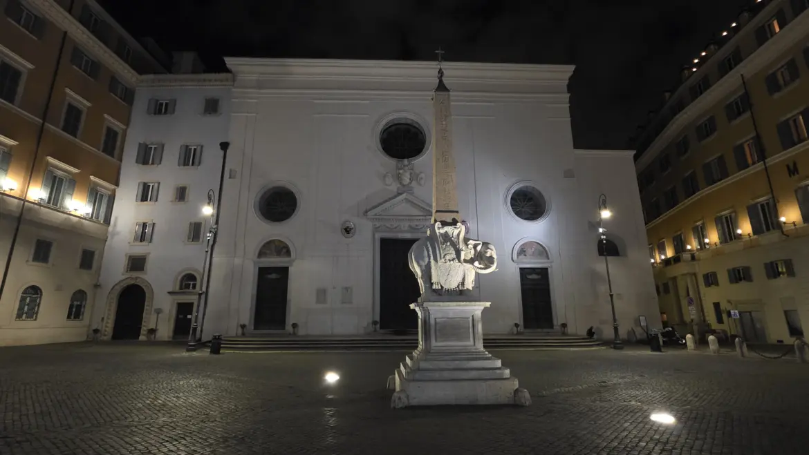 Elephant and Obelisk, Piazza della Minerva, Rome, Italy