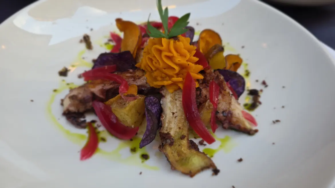 Roasted Octopus, Osteria del Tempo Perso Belsiana, Rome, Italy