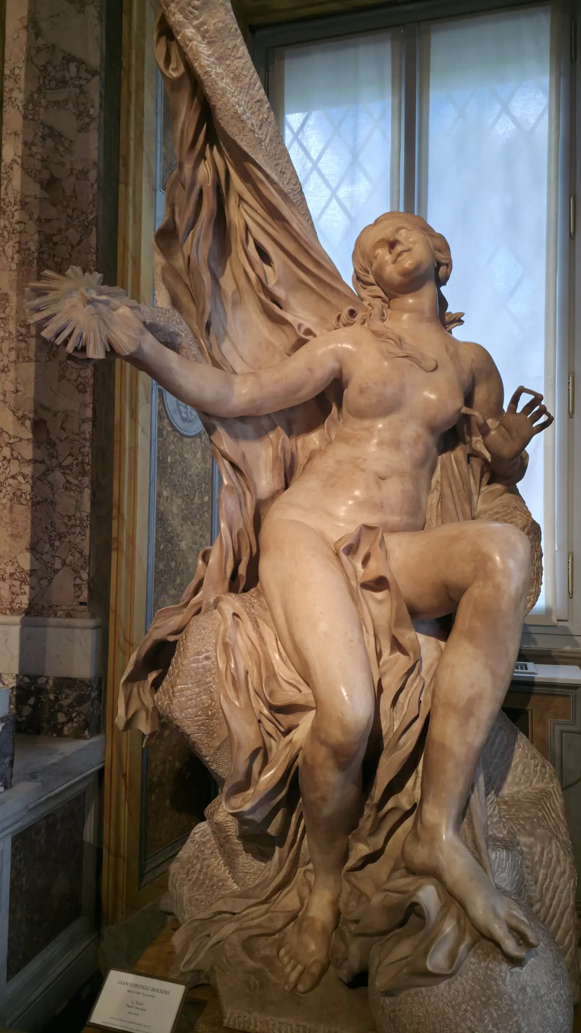 Truth Unveiled by Time by Bernini, Galleria Borghese, Rome, Italy