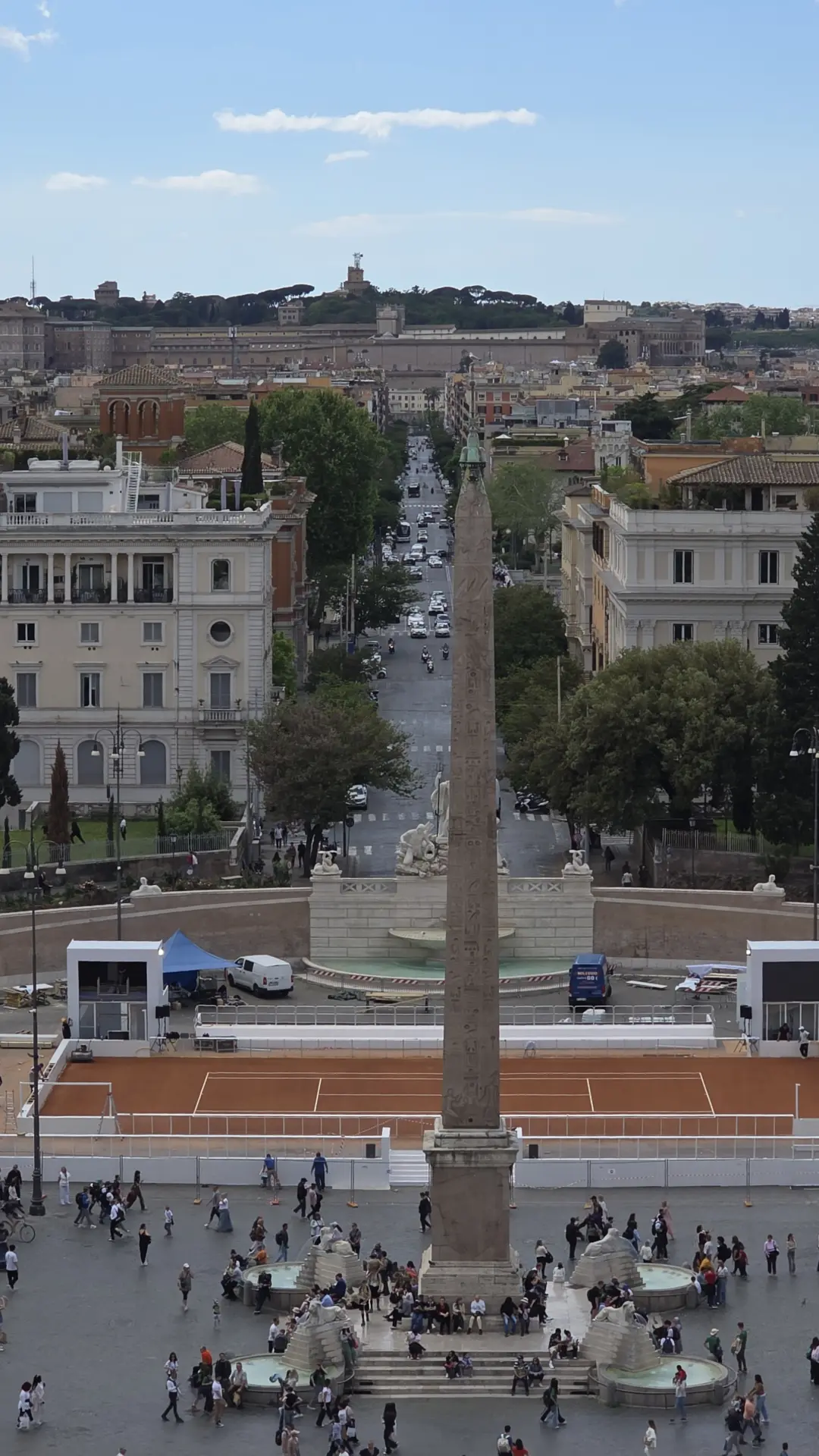 The Flaminian Obelisk, Piazza del Popolo, Rome, Italy