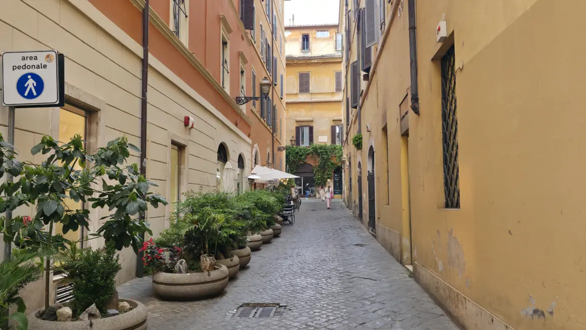 Roman street, Rome, Italy
