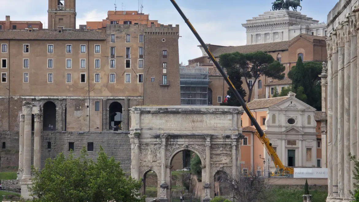 The Arch of Septimius Severus, Roman Forum, Rome, Italy