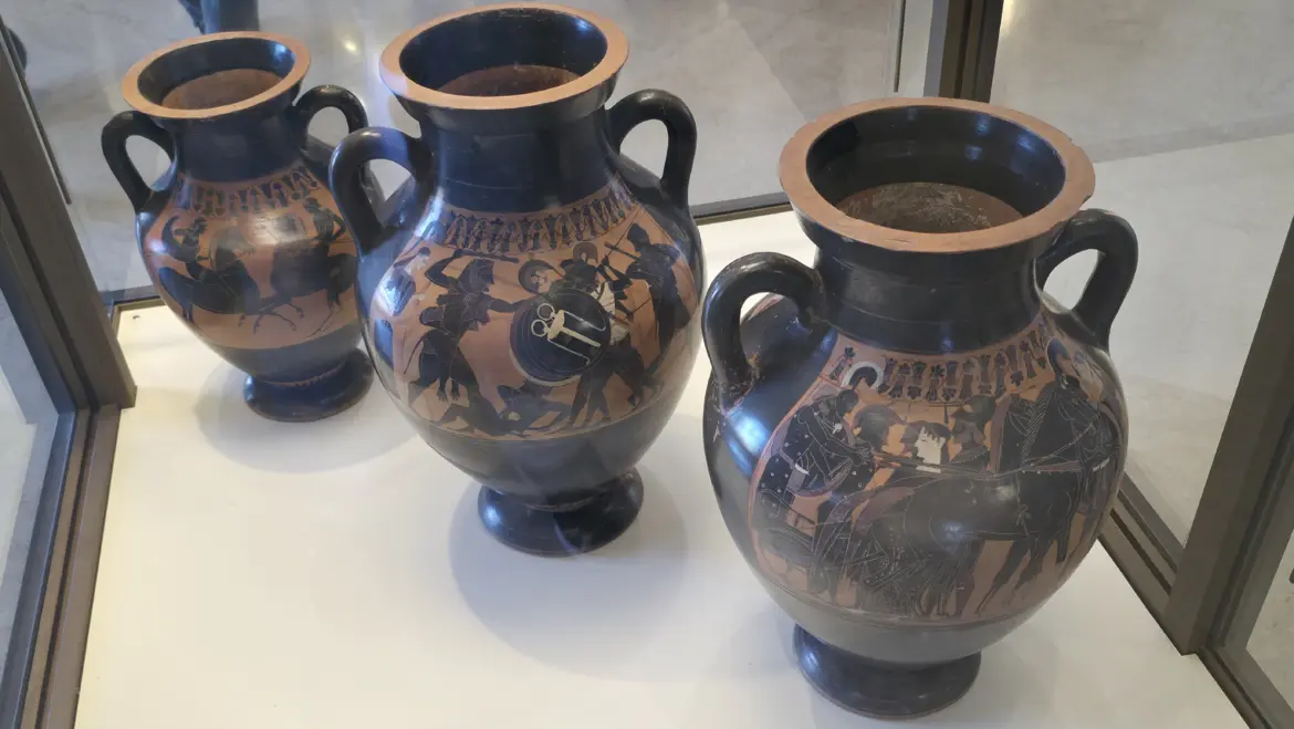 Etruscan pottery, Gregorian Etruscan Museum at the Vatican Museums, Italy