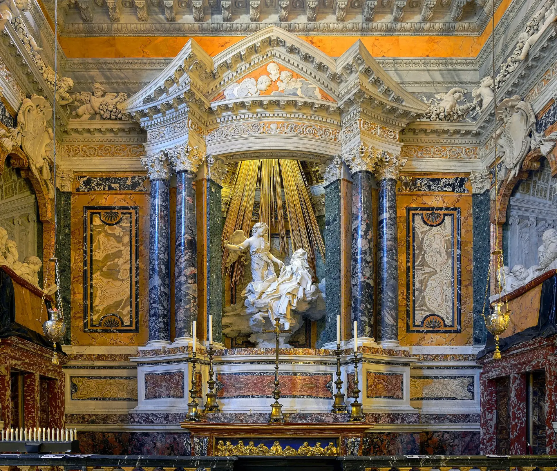 Ecstasy of Saint Teresa by Bernini, Santa Maria della Vittoria, Rome, Italy