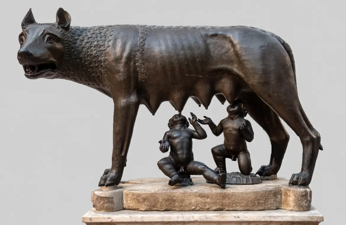 La Lupa Capitolina (The Capitoline Wolf), Capitoline Museums, Rome, Italy