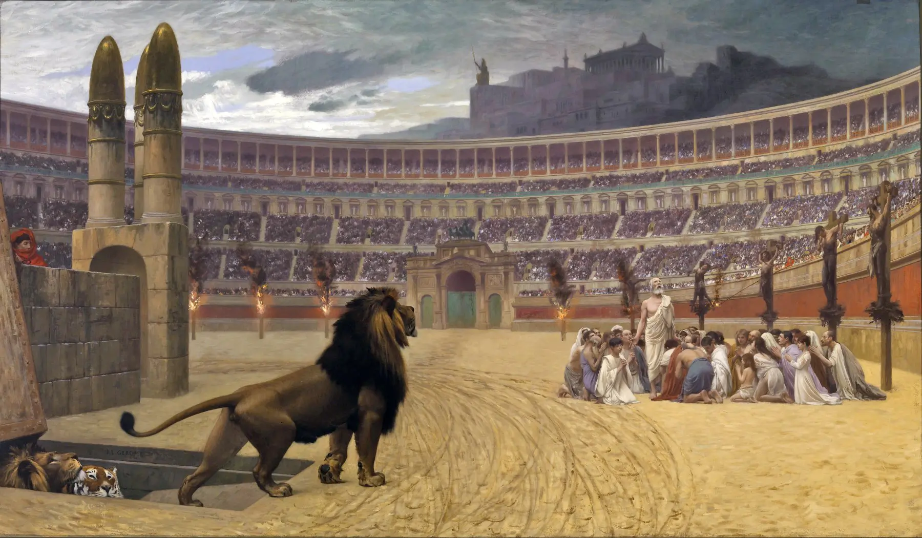 The Christian Martyrs’ Last Prayer by Jean-Léon Gérôme, 1883