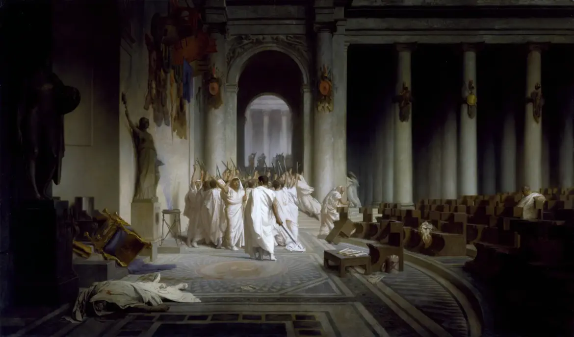 The Death of Caesar by Jean-Léon Gérôme, 1867