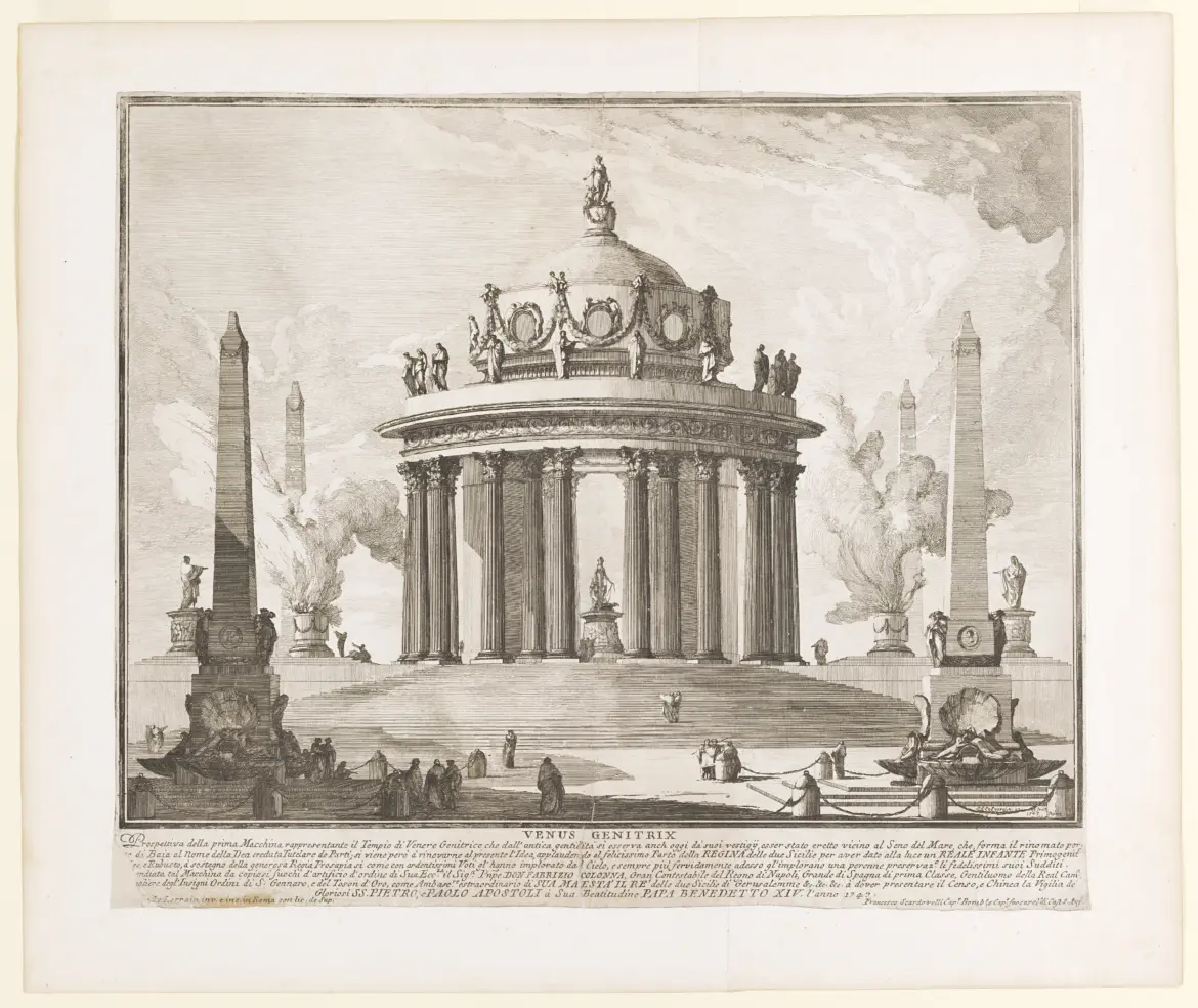 Temple of Venus Genetrix by Louis-Joseph Le Lorrain, 1747