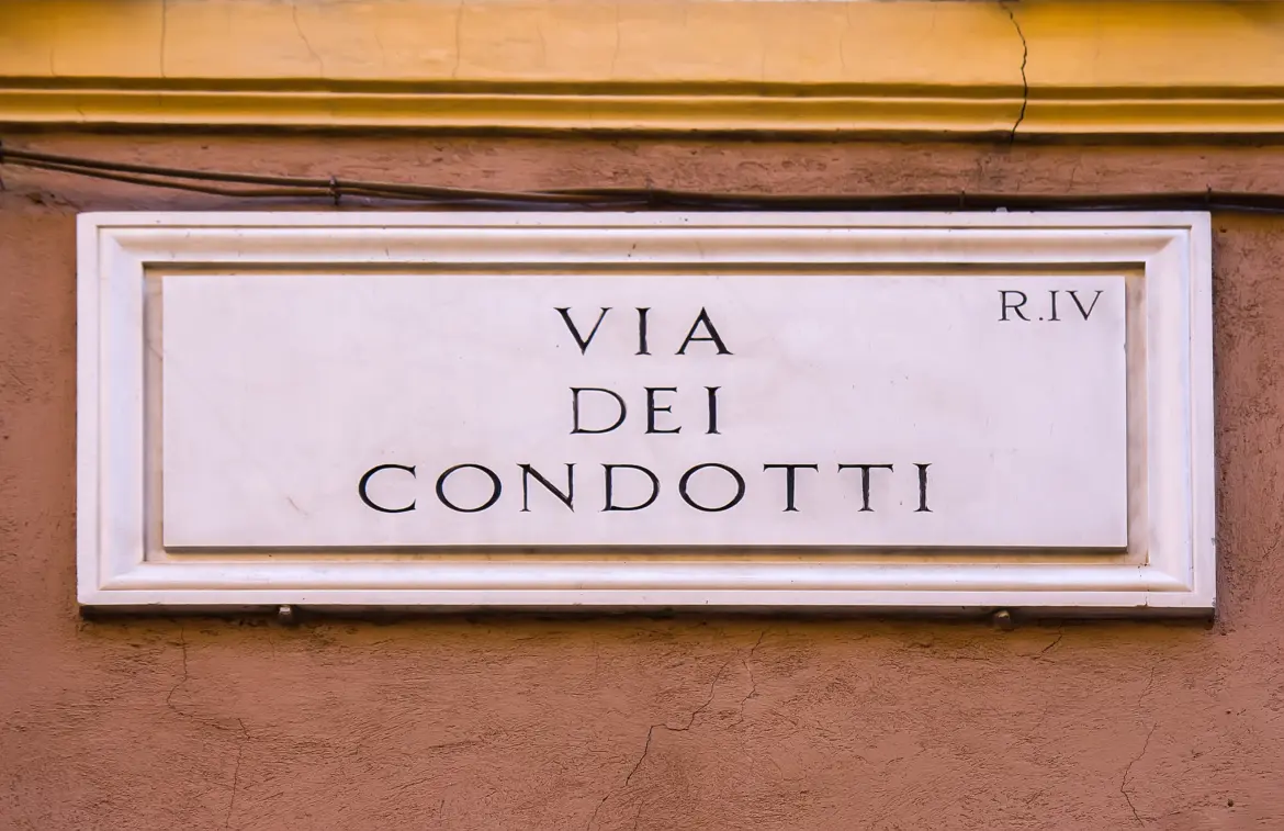 Via dei Condotti, Rome, Italy
