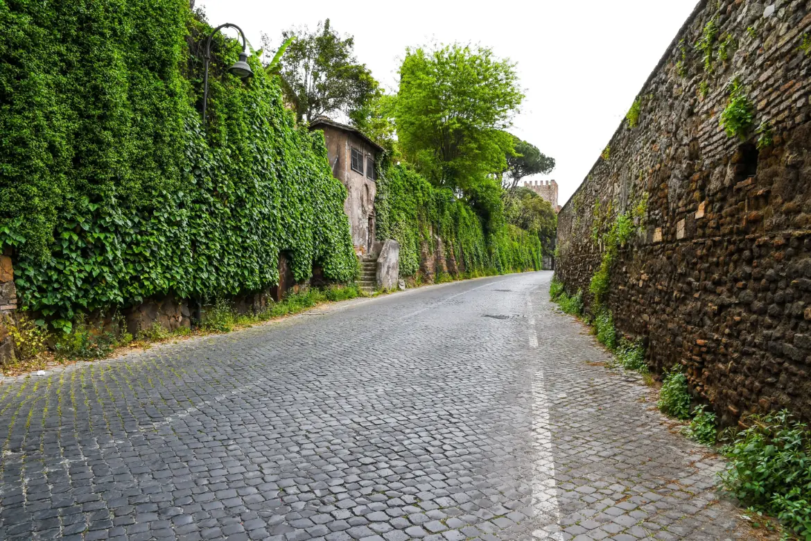 The Appian Way (Via Appia Antica), Rome, Italy