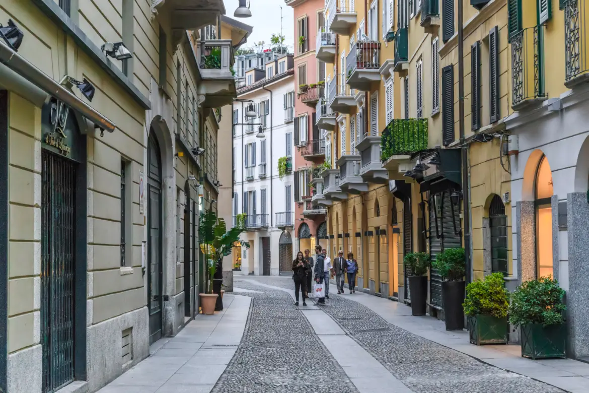 The Brera District, Milan, Italy