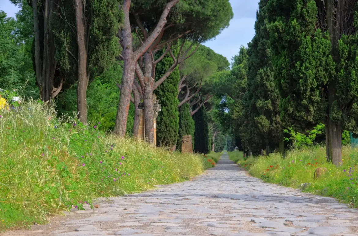The Appian Way (Via Appia Antica), Rome, Italy