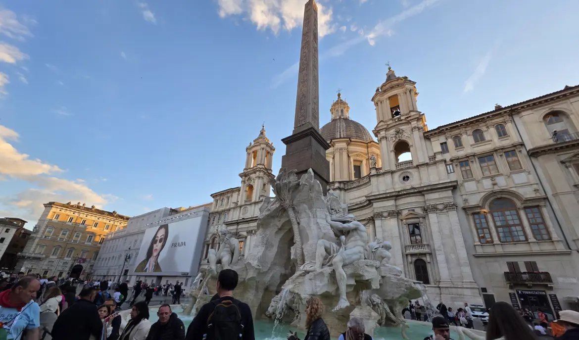 The Fountain of the Four Rivers (Fontana dei Quattro Fiumi), Rome, Italy