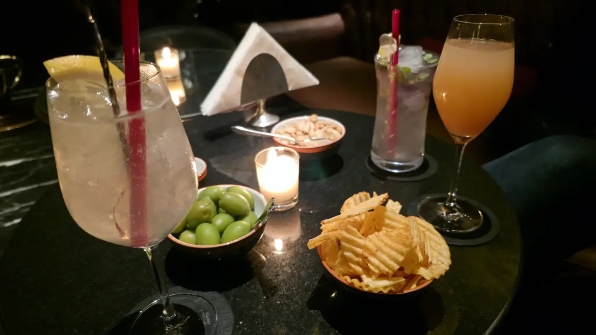 Drinks at Carmen’s Bar, Hassler Hotel, Rome, Italy