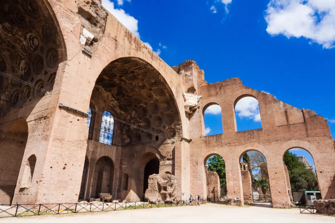 The Basilica of Maxentius and Constantine, Rome, Italy