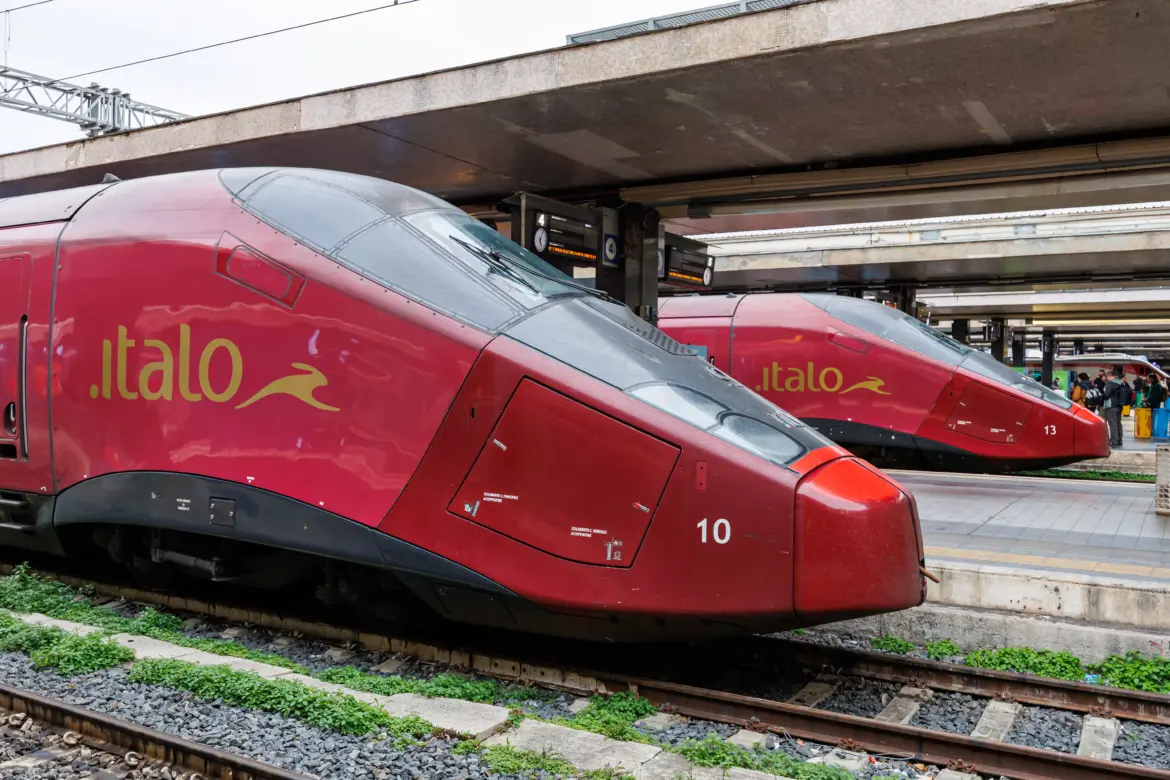 Italo high-speed train, Roma Termini, Rome, Italy