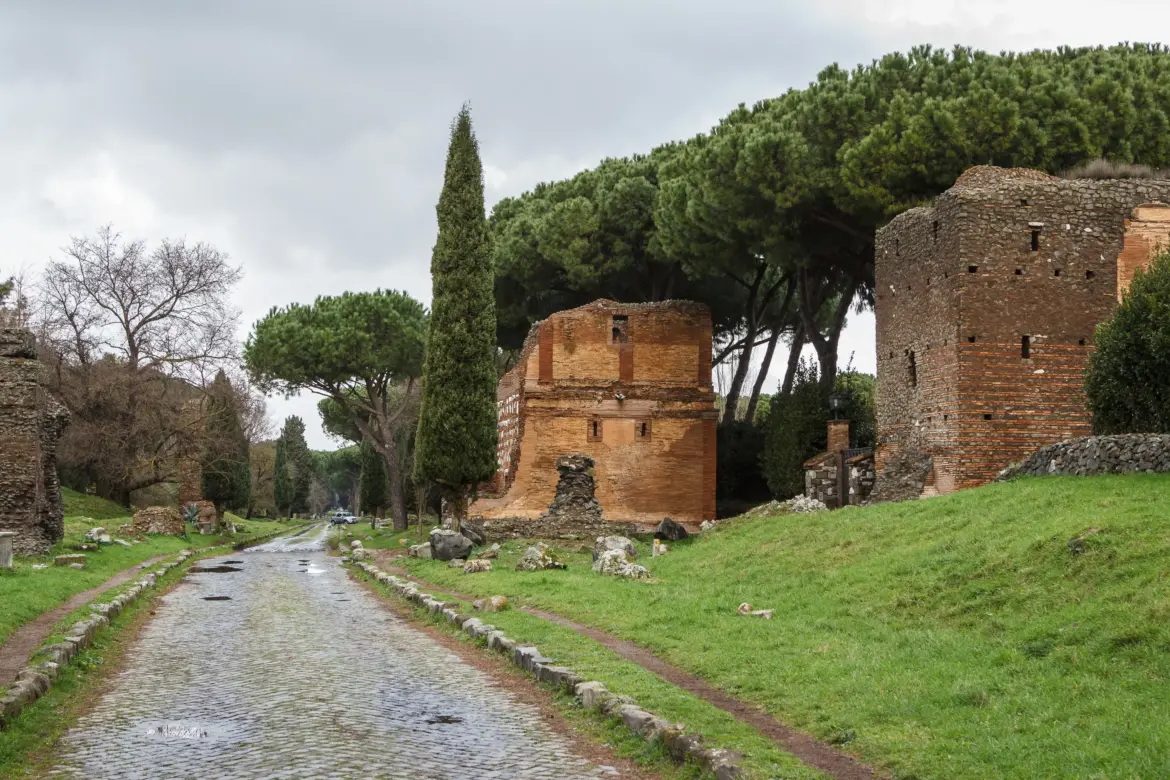 The Appian Way (Via Appia Antica), Rome, Italy