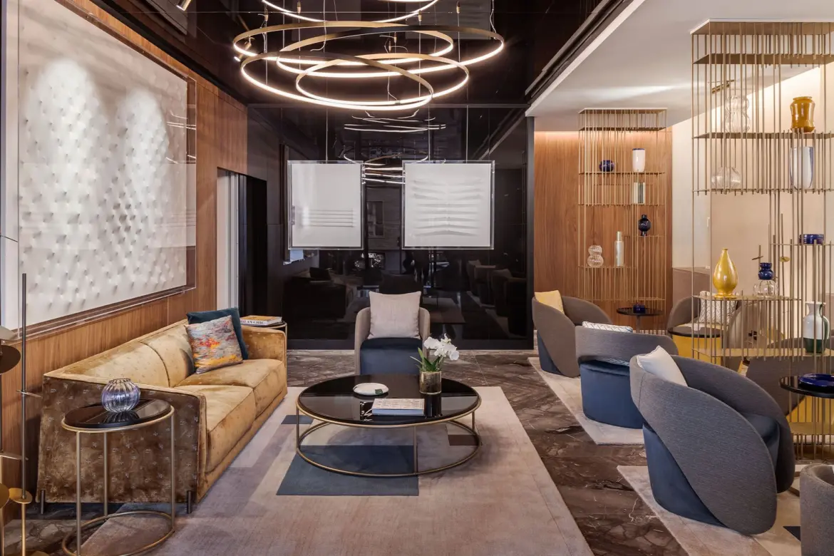 Casa Baglioni, hotel lobby, Milan, Italy