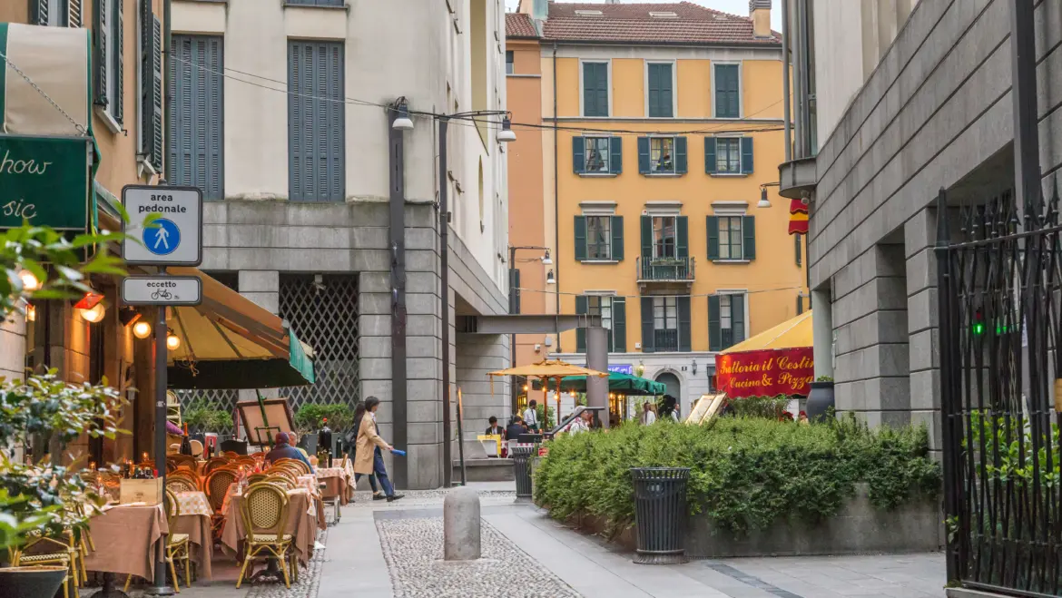 Brera district, Milan, Italy