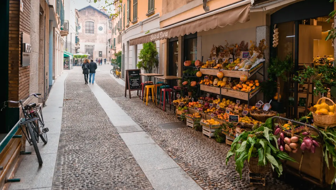 Brera district, Milan, Italy