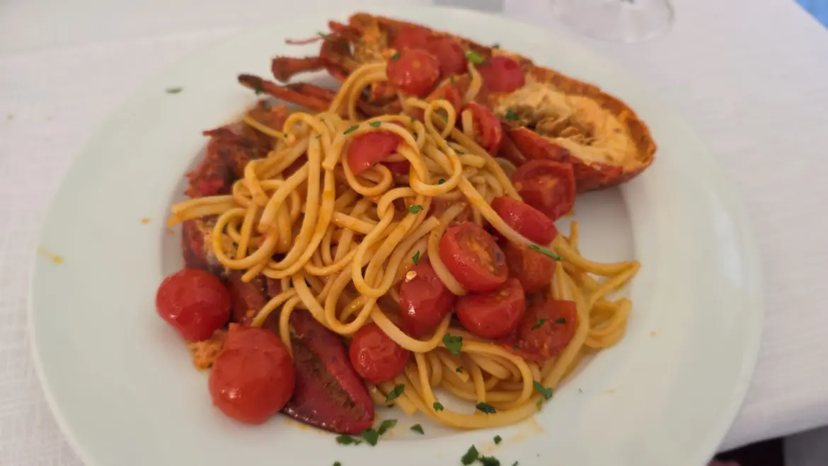 Linguine Astice (Lobster Linguine), Bacco di Brera Restaurant, Milan, Italy