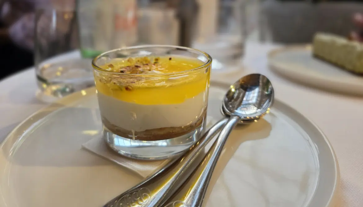 Lemon Meringue Dessert, Biffi Restaurant, Galleria Vittorio Emanuele II, Milan, Italy