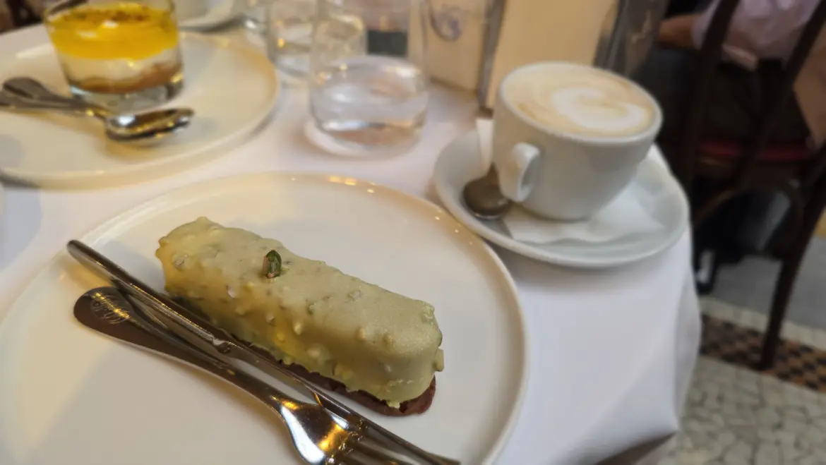 Pistachio Cake, Biffi Restaurant, Galleria Vittorio Emanuele II, Milan, Italy