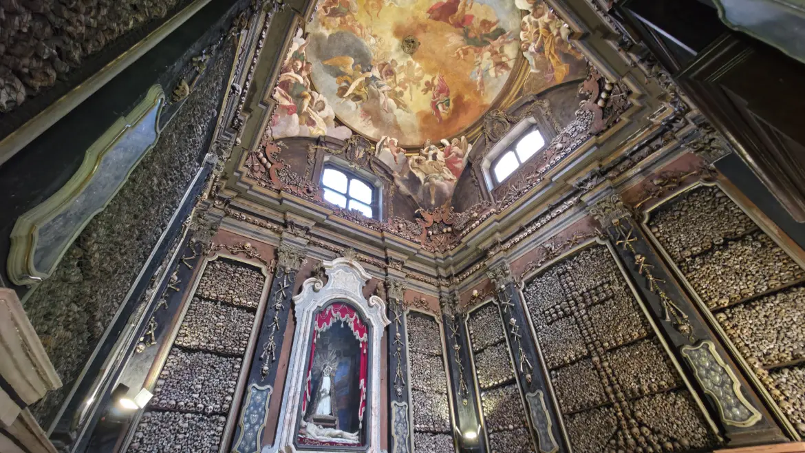 The ossuary, San Bernardino alle Ossa, Milan, Italy