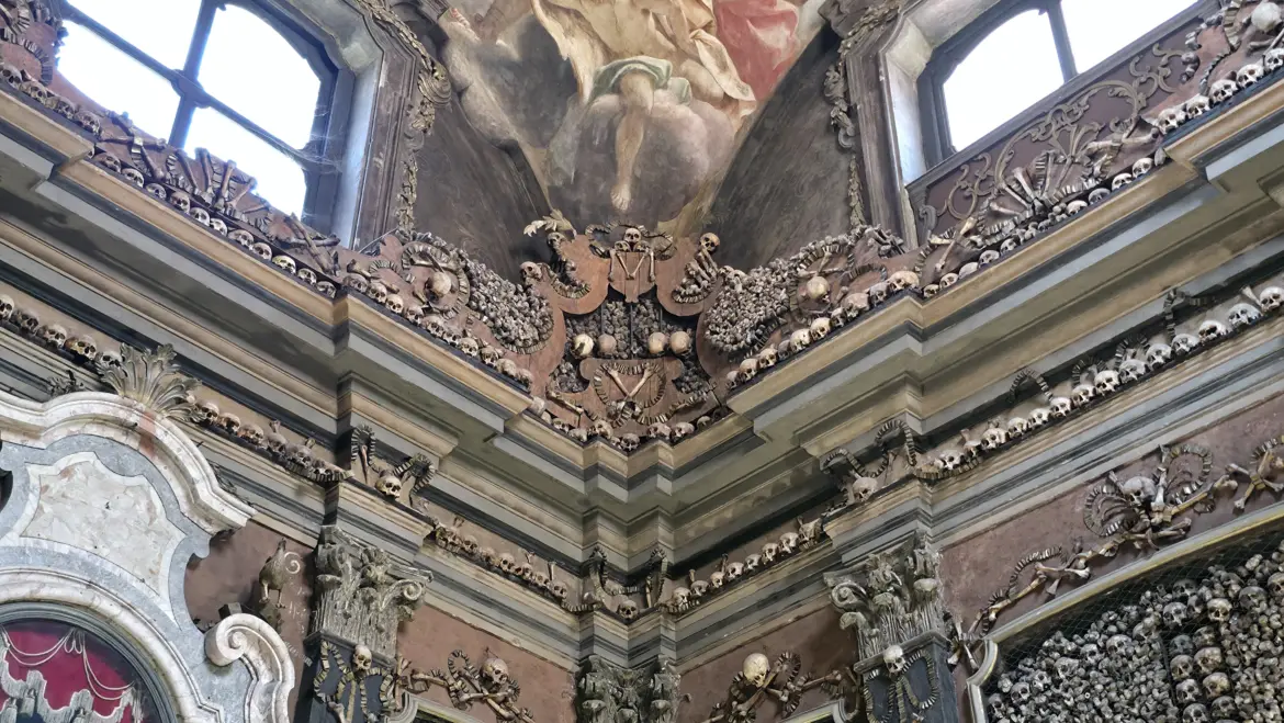 The ossuary, San Bernardino alle Ossa, Milan, Italy