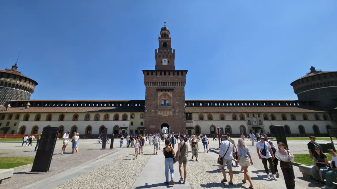 Sforza Castle (Castello Sforzesco), Milan, Italy