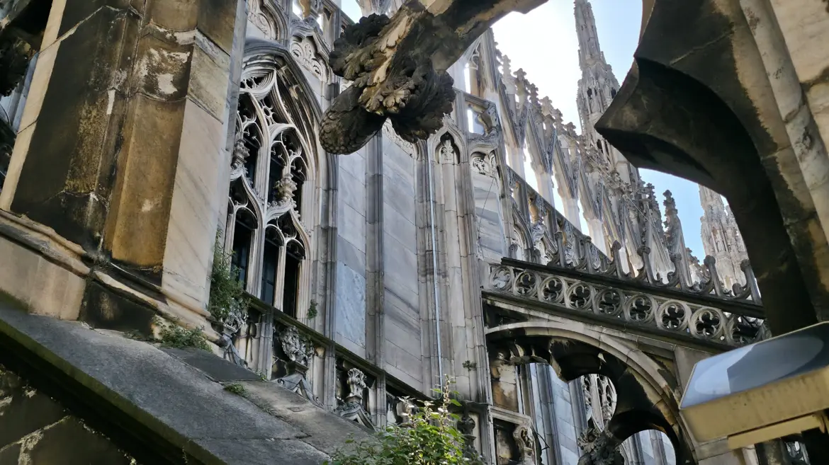 Gothic architecture, Duomo di Milano (Milan Cathedral), Milan, Italy