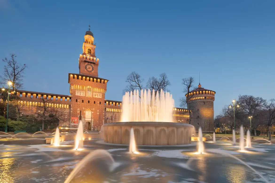 Sforza Castle (Castello Sforzesco), Milan, Italy