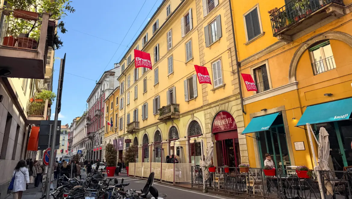 Brera district, Milan, Italy
