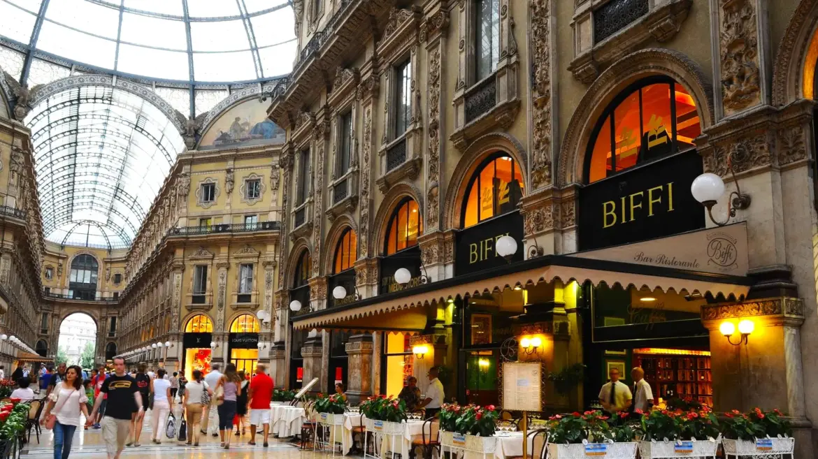 Biffi Restaurant, Galleria Vittorio Emanuele II, Milan, Italy Biffi Restaurant, Galleria Vittorio Emanuele II, Milan, Italy