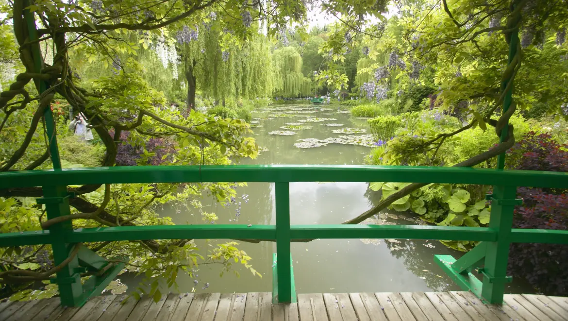 Japanese Bridge, Claude Monet’s garden in Giverny, France