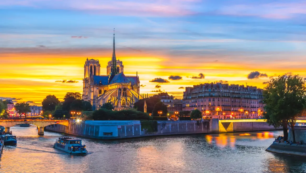 The Seine river, Paris, France
