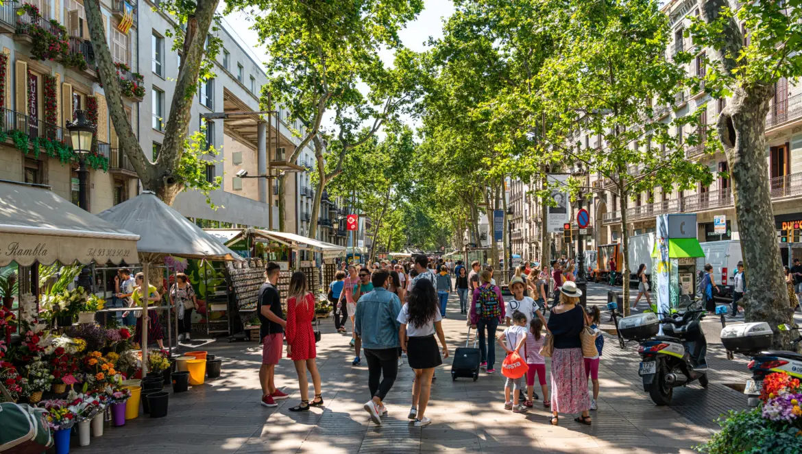 Las Ramblas, Barcelona, Spain