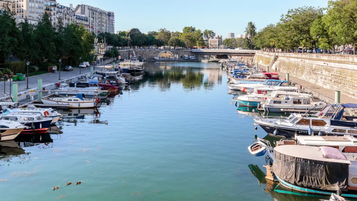 Canal Saint-Martin, Paris, France