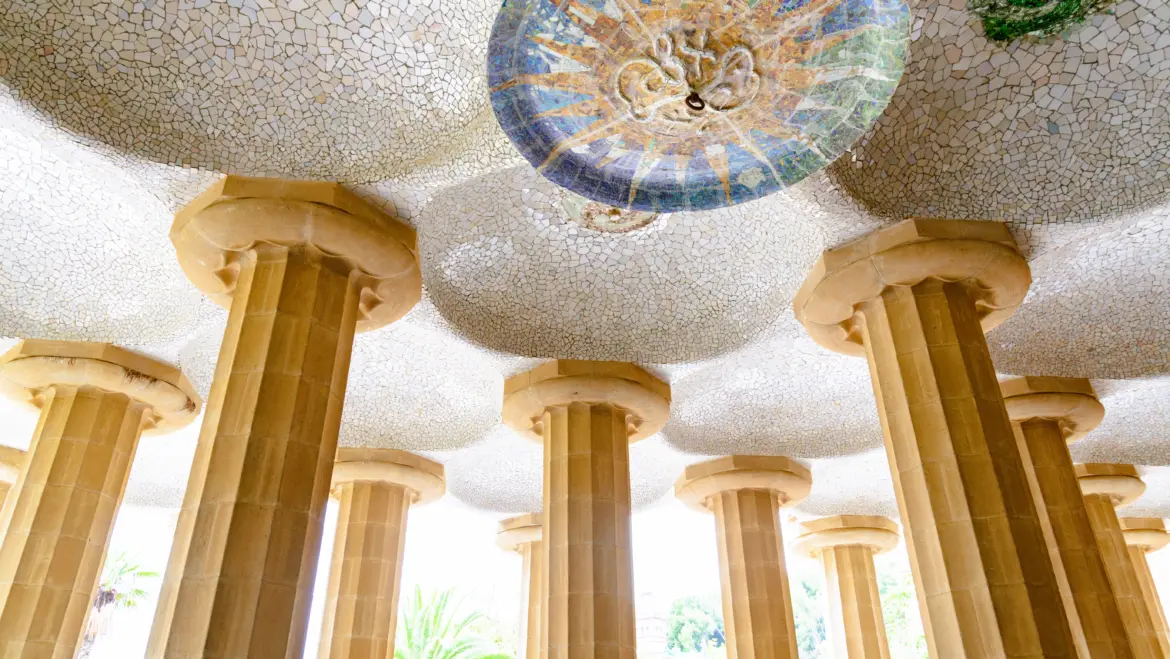 Hypostyle Hall, Park Güell, Barcelona, Spain