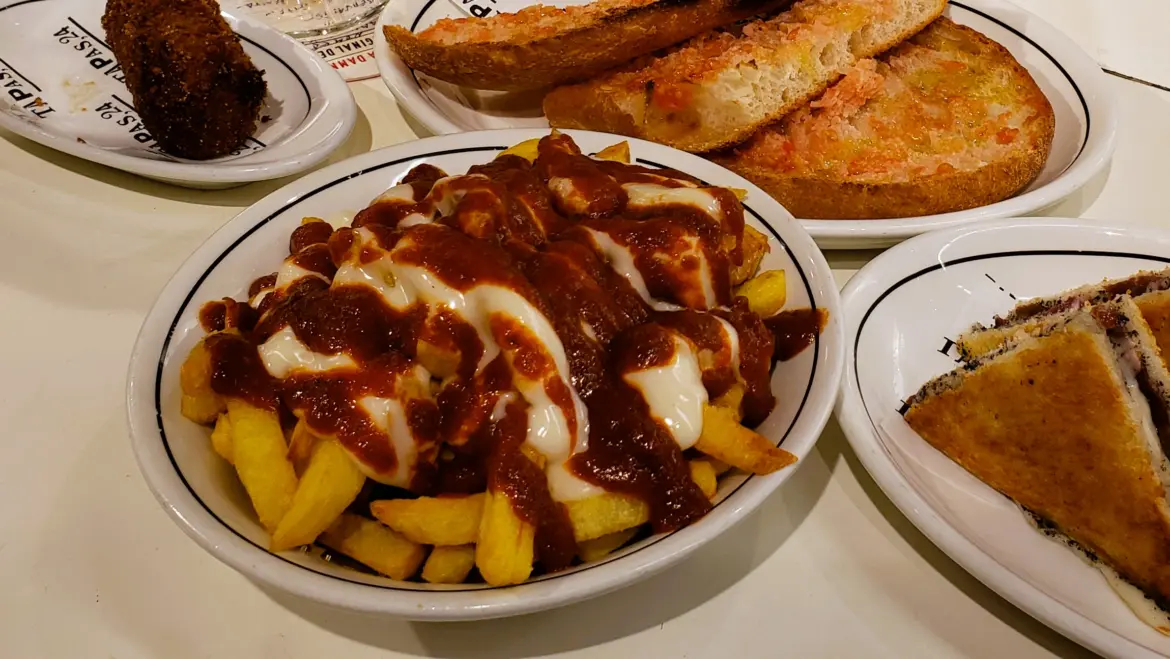 Las Bravas (Patatas Bravas), Tapas 24, Barcelona, Spain
