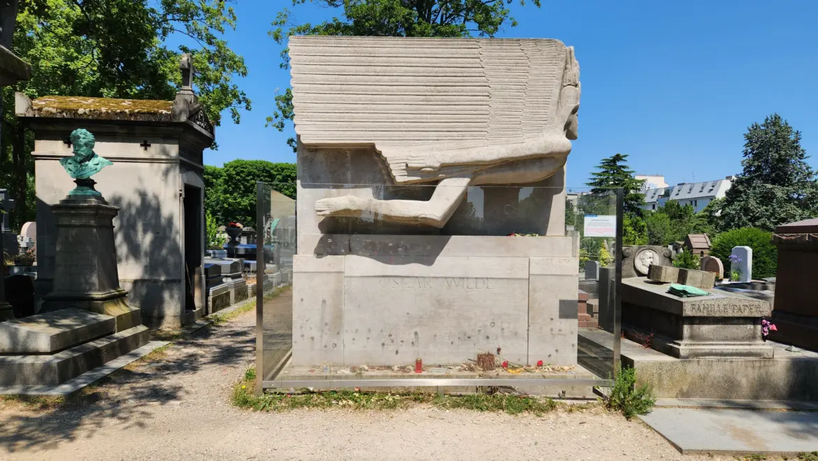 Oscar Wilde’s tomb, Père Lachaise Cemetery, Paris, France