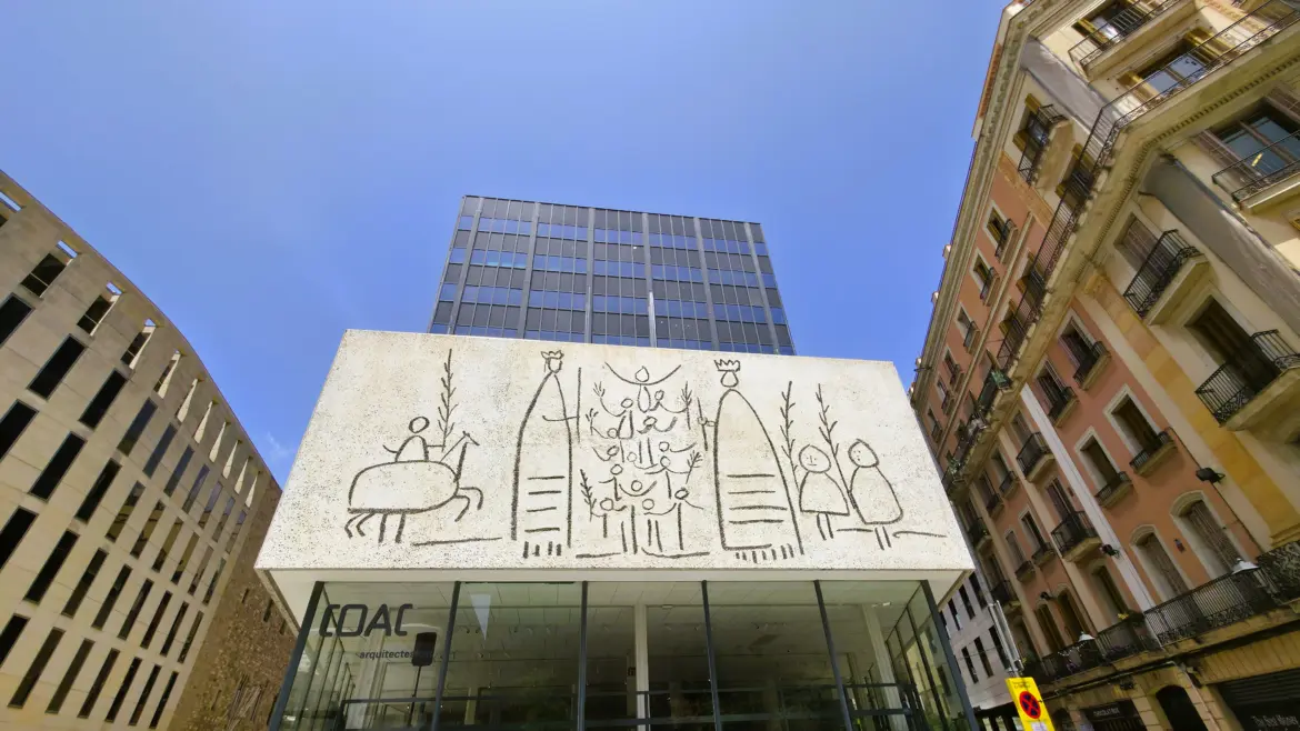 Picasso frieze, Plaça Nova, Barcelona, Spain