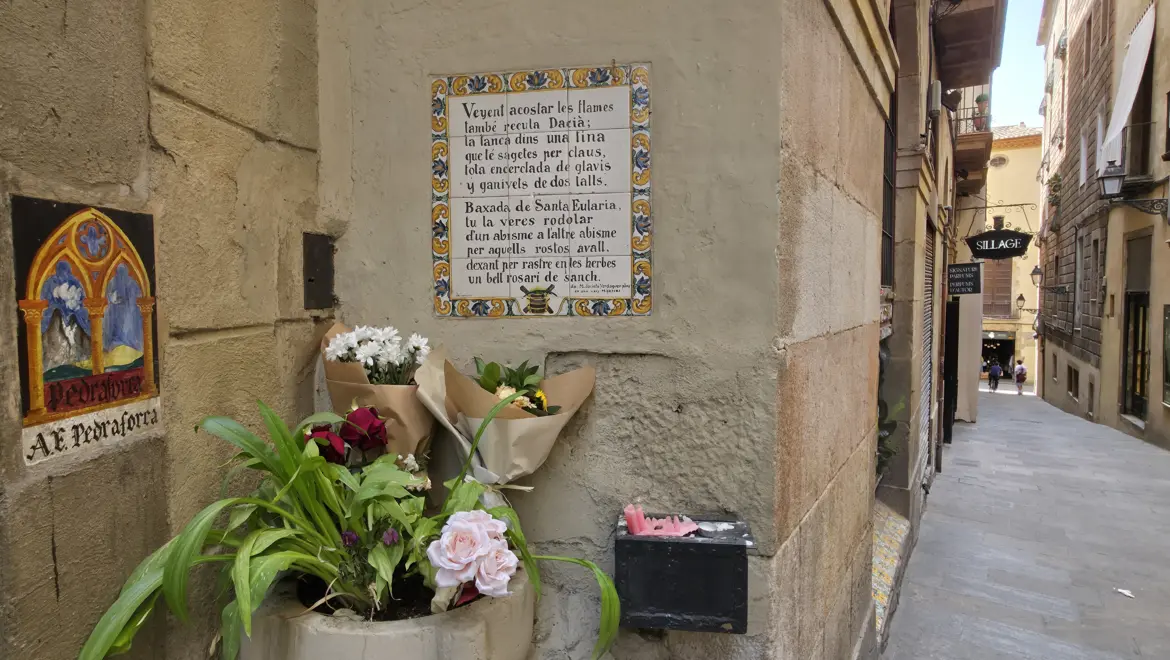 Baixada de Santa Eulàlia, Barcelona, Spain