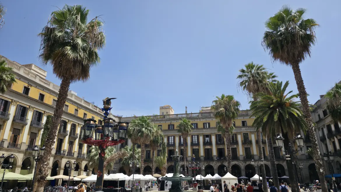 Plaça Reial, Barcelona, Spain