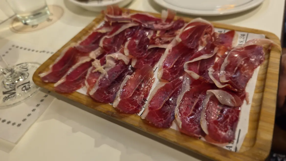 100% Iberian Ham (Jamón Ibérico Maldonado), Tapas 24, Barcelona, Spain