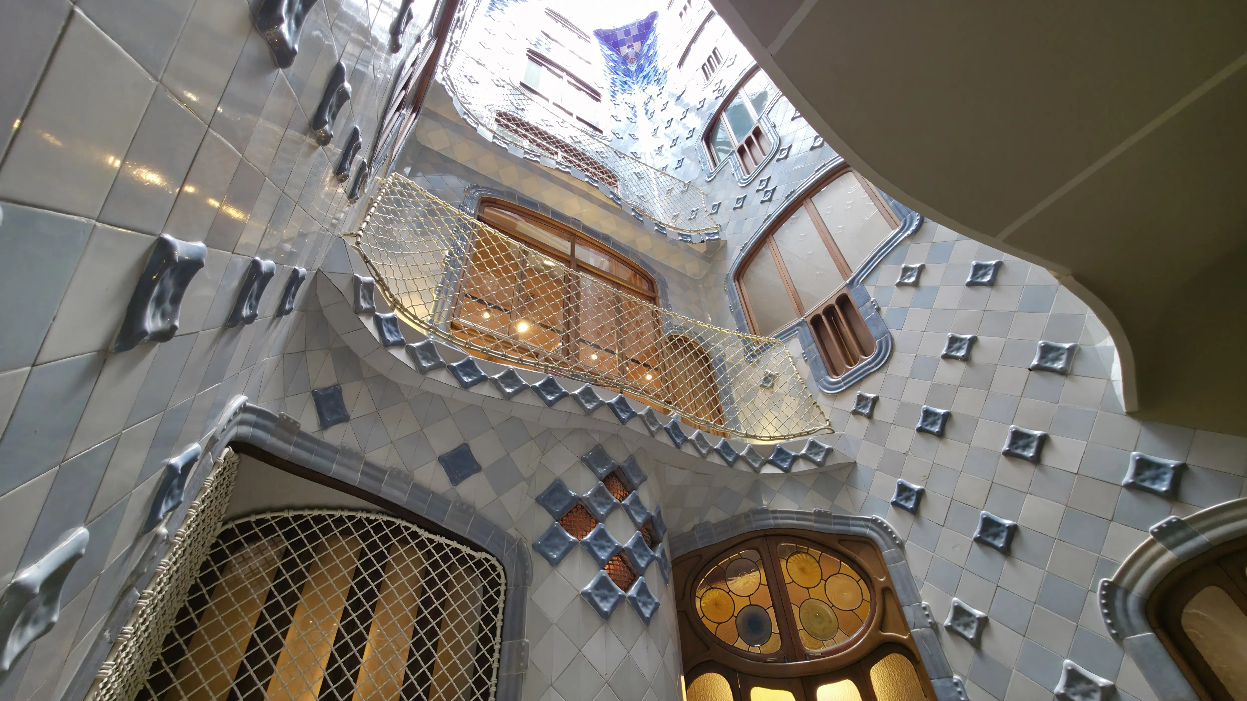 Atrium (light well), Casa Batlló, Barcelona, Spain